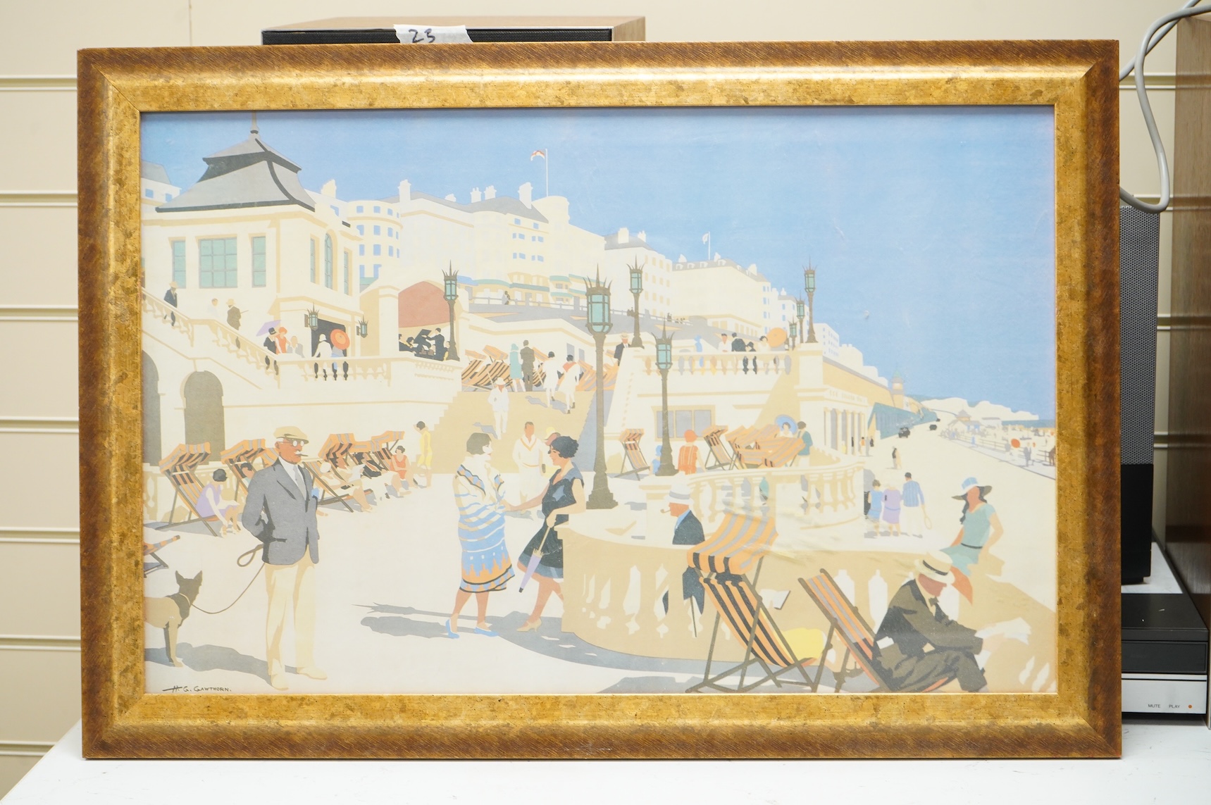 After Henry George Gawthorn (1879-1941), Brighton views, pair of colour prints, 37 x 63cm